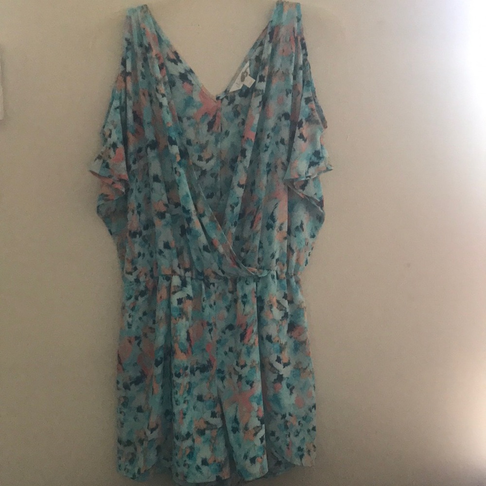 Floral Print V-Neck Dress